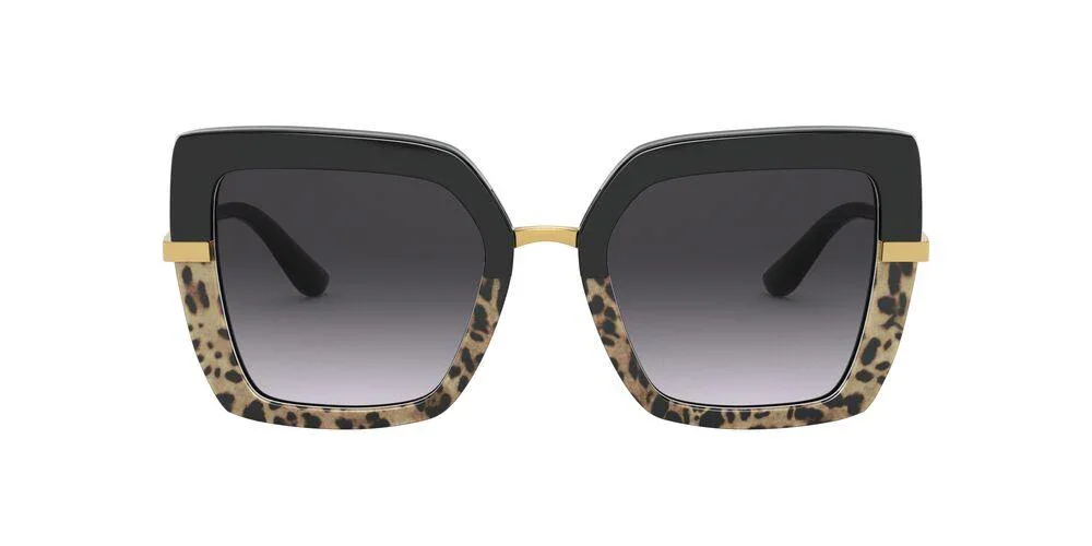 Dolce & Gabbana | 4373F | Top Black On Print Leopard/Black