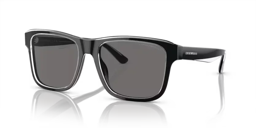 Emporio Armani | 4208F | Shiny black/top crystal Polarised - Image 2