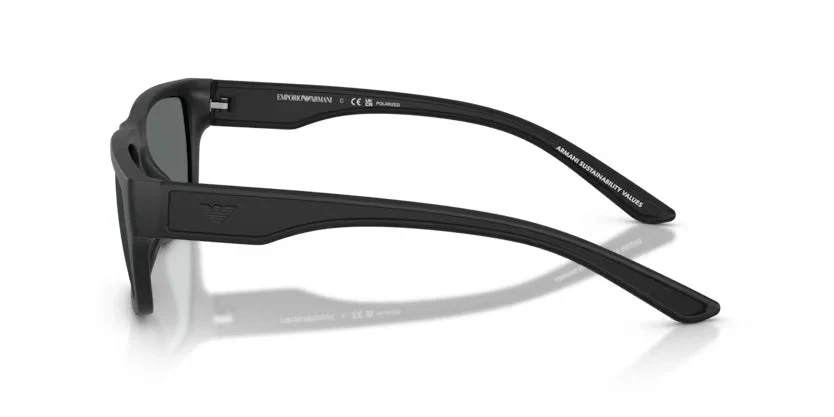Emporio Armani | 4267U | Rubberized Matte Black Polarised - Image 2