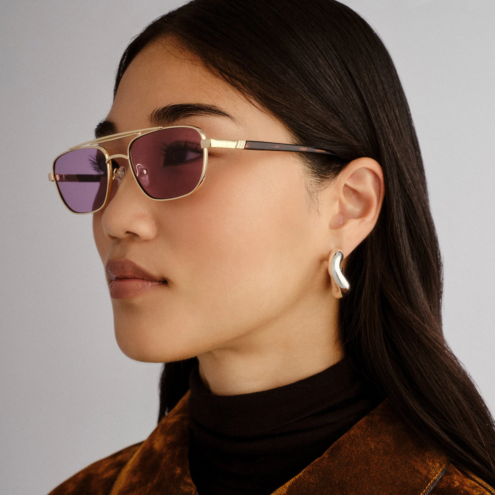 Le Specs | Le Mimi | Gold Violet - Image 4