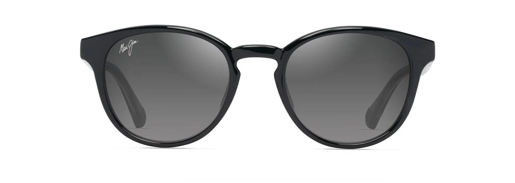 Maui Jim | HieHie | Shiny Black With Transparent Light Grey