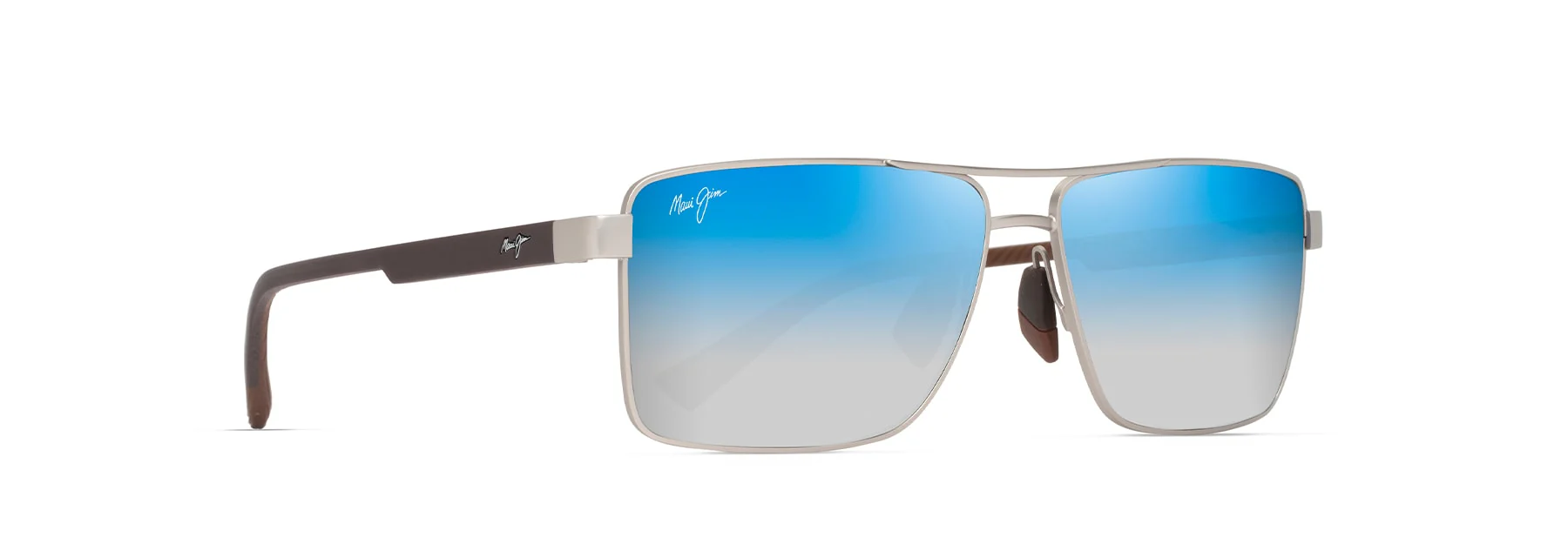 Maui Jim | MyMaui 621 Piha | Matte Silver Brown | Grey - Image 2