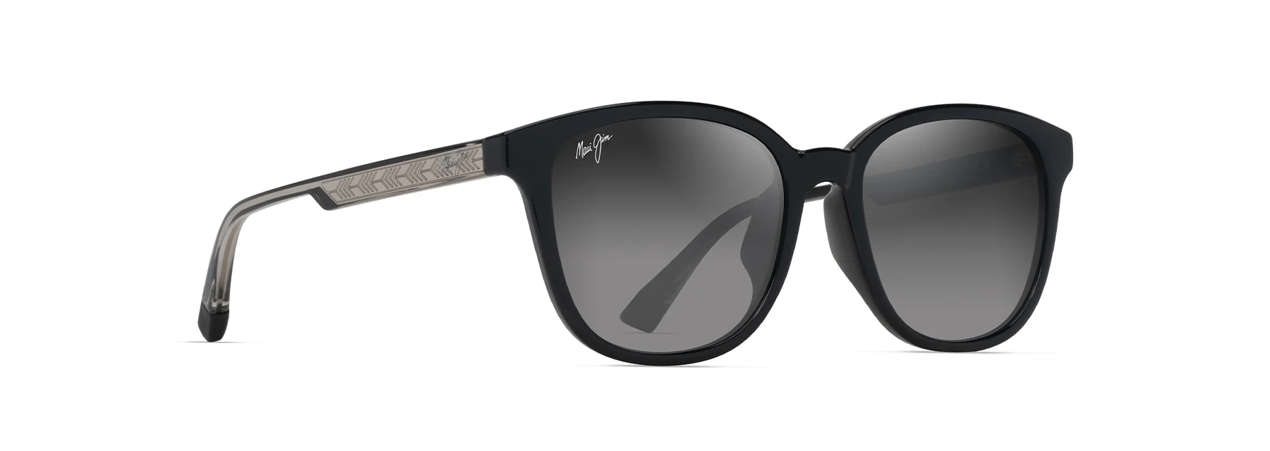 MAUI JIM | MYMAUI 647 KUIKAHI AF | SHINY BLK W/ TRANS LIGHT GREY / HCL BRONZE - Image 2
