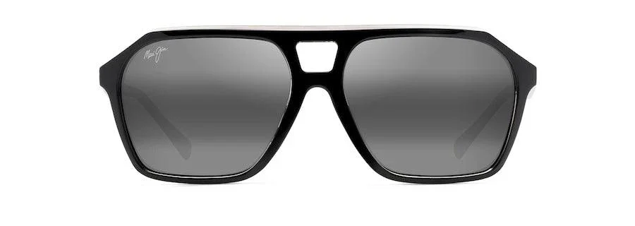 Maui Jim | Wedges | Black Gloss With Crystal Interior