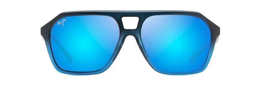 Maui Jim | Wedges | Matte Black Fade To Blue
