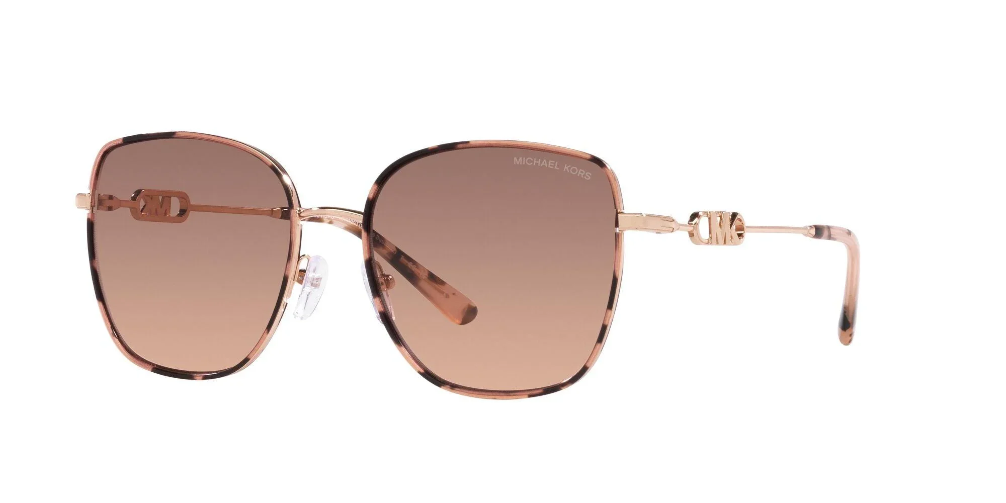 Michael Kors | 1129J Empire Square II | Rose Gold/Pink Tortoise - Image 2