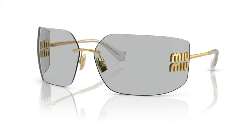 Miu Miu | 54YS | Gold Light Grey - Image 2