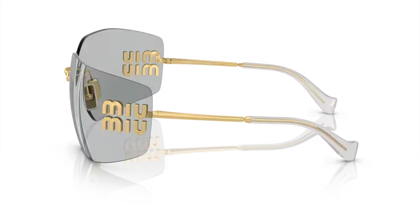 Miu Miu | 54YS | Gold Light Grey - Image 3