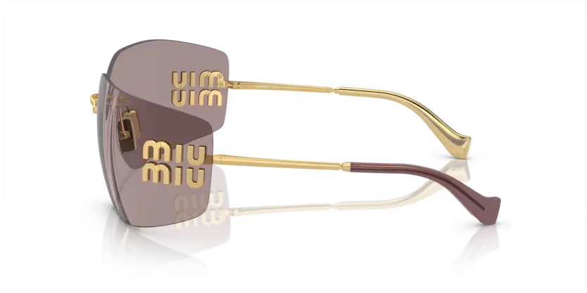 Miu Miu | 54YS | Gold Light Purple Brown - Image 3