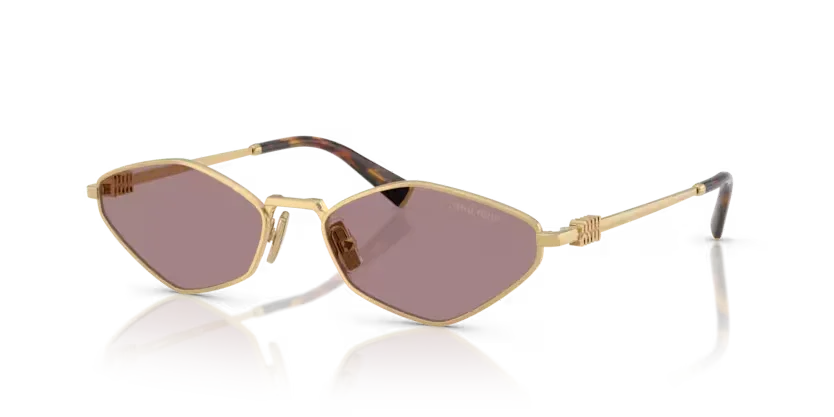 Miu Miu | 56ZS | Gold Light Purple Brown - Image 2