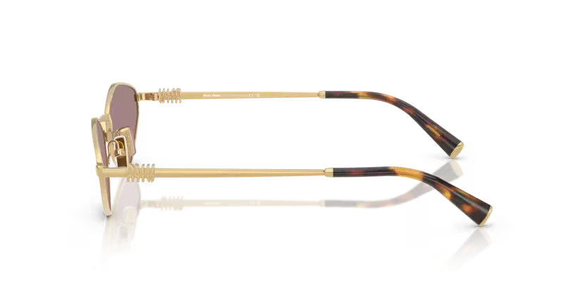 Miu Miu | 56ZS | Gold Light Purple Brown - Image 3