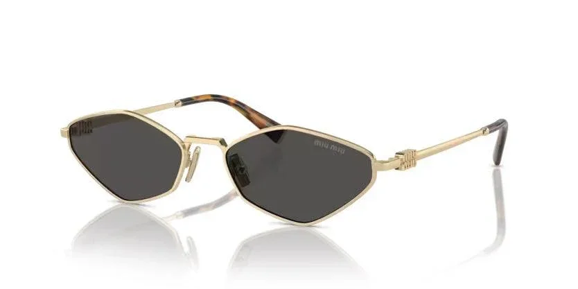 Miu Miu | 56ZS | Pale Gold Dark Grey - Image 2