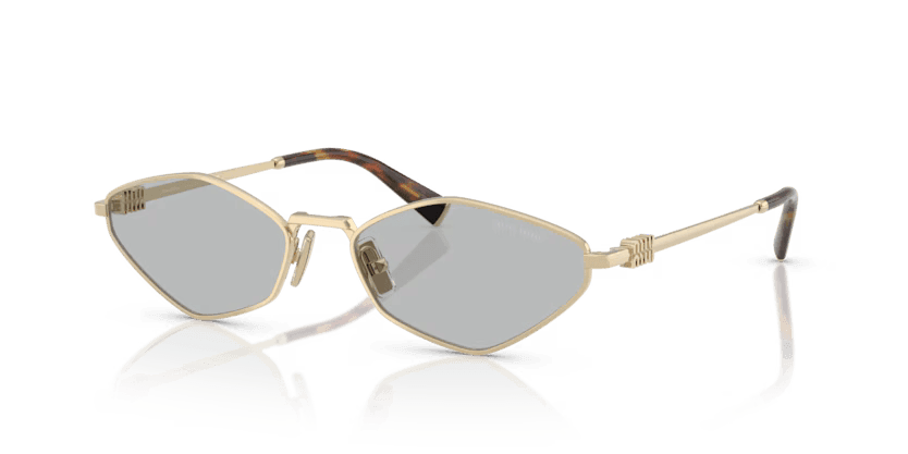 Miu Miu | 56ZS | Pale Gold Light Grey - Image 2