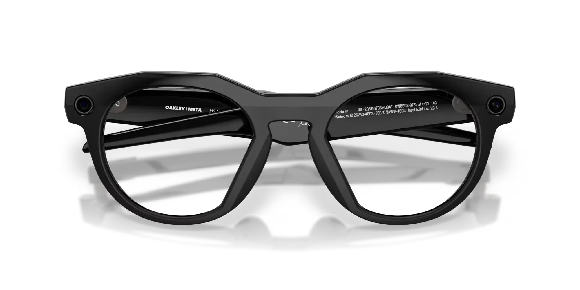 Oakley Meta HSTN Clear Lenses Black Frame - Image 4