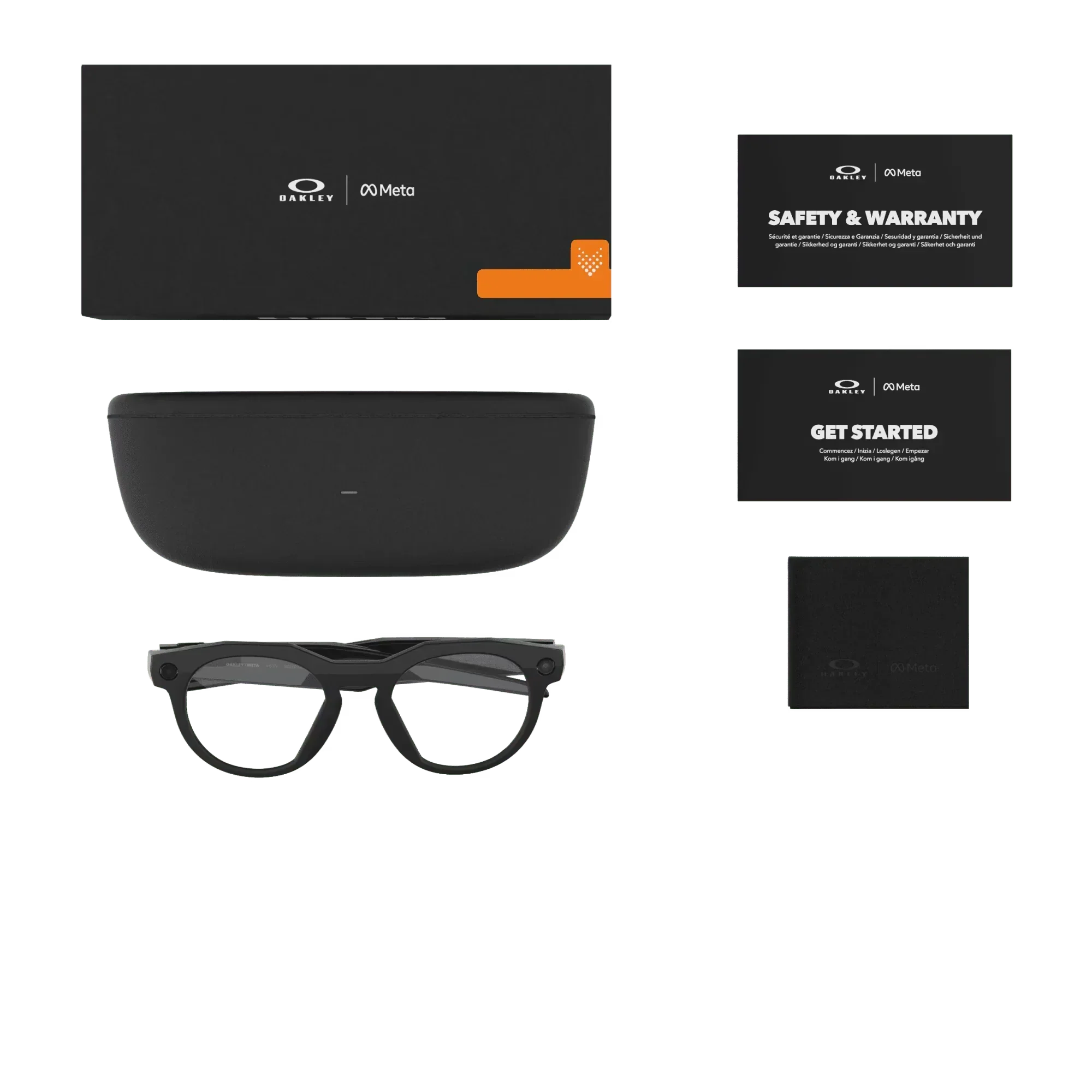 Oakley Meta HSTN Clear Lenses Black Frame - Image 7