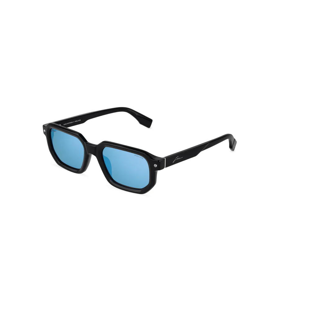 Police | SPLU82 | Zac Efron Signature Shiny Black Smoke Mirror Blue - Image 2