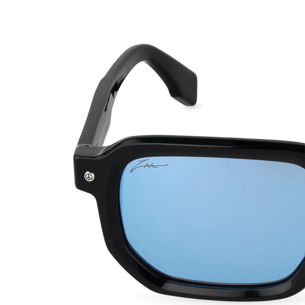 Police | SPLU82 | Zac Efron Signature Shiny Black Smoke Mirror Blue - Image 8