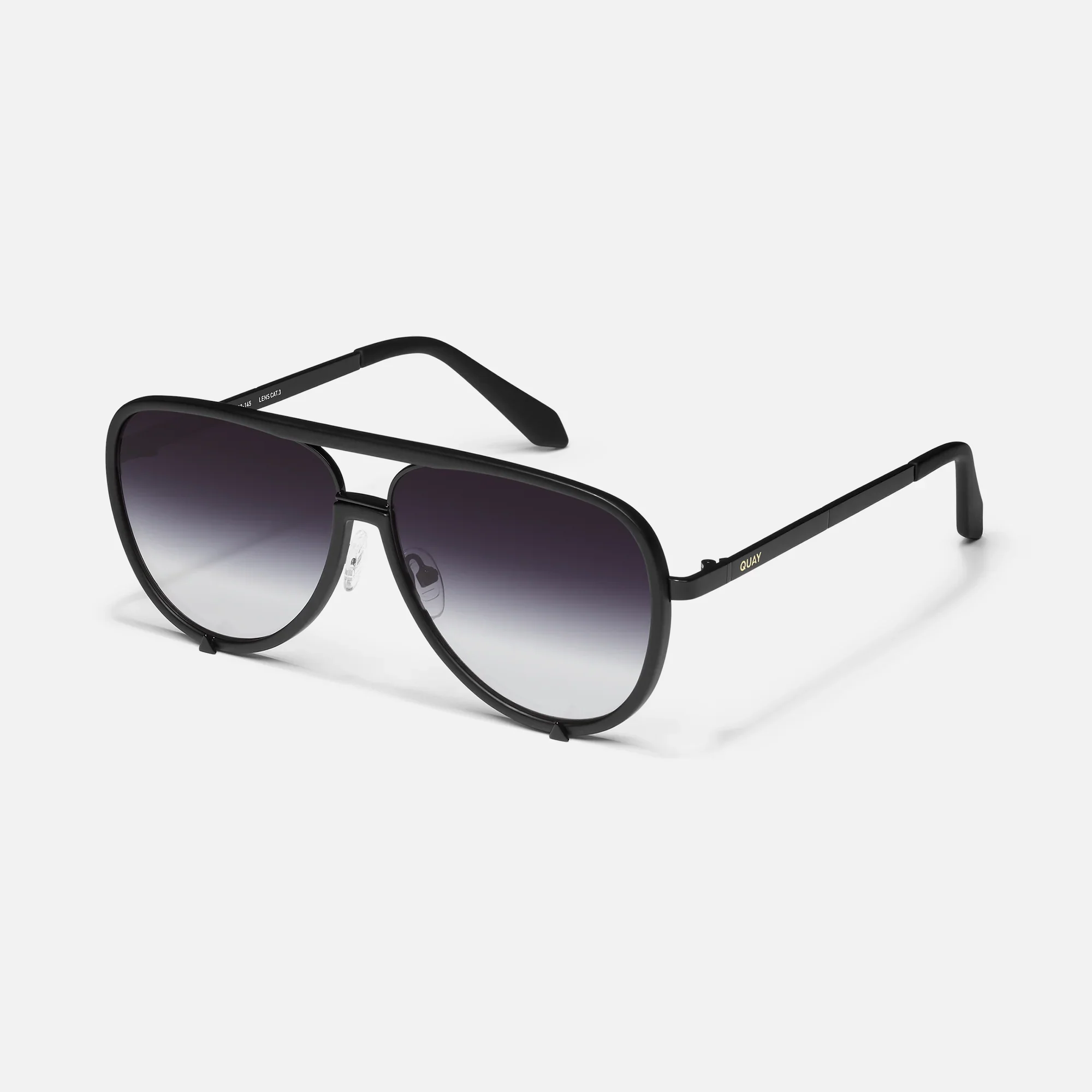 Quay | High Profile |Matte Black Black Fade - Image 2