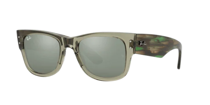 Ray-Ban | 0840S Mega Wayfarer | Transparent Green - Image 2