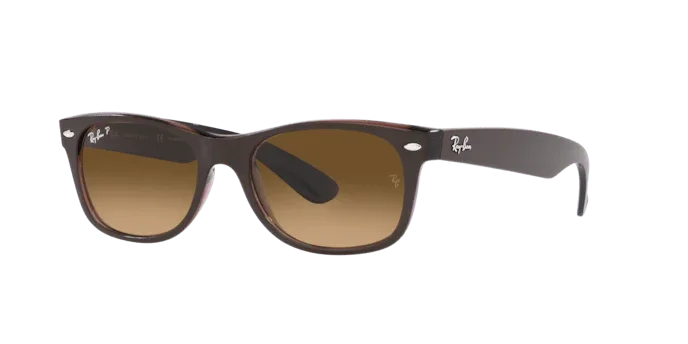 Ray-Ban | 2132 New Wayfarer | Transparent Brown Polarised - Image 2