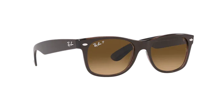 Ray-Ban | 2132 New Wayfarer | Transparent Brown Polarised - Image 3