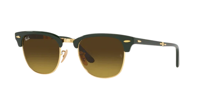 Ray-Ban | 2176 Folding Clubmaster | Green On Gold - Image 2