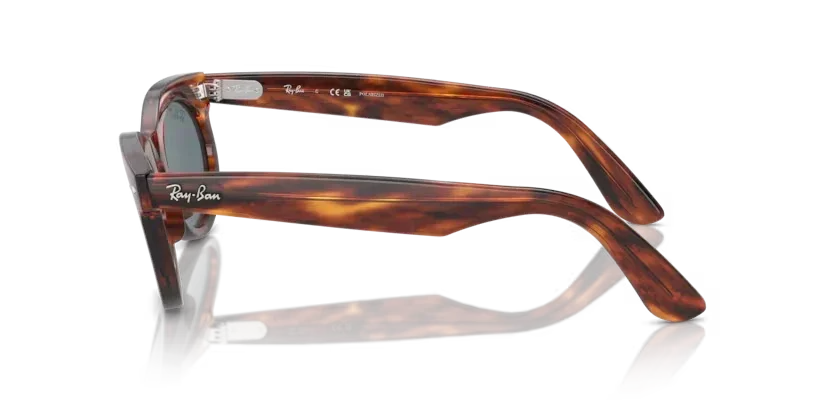 Ray-Ban 2242F Wayfarer Oval | Striped Havana - Image 3