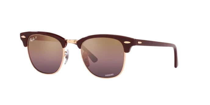 Ray-Ban | 3016F Clubmaster | Bordeaux On Rose Gold Polarised - Image 2