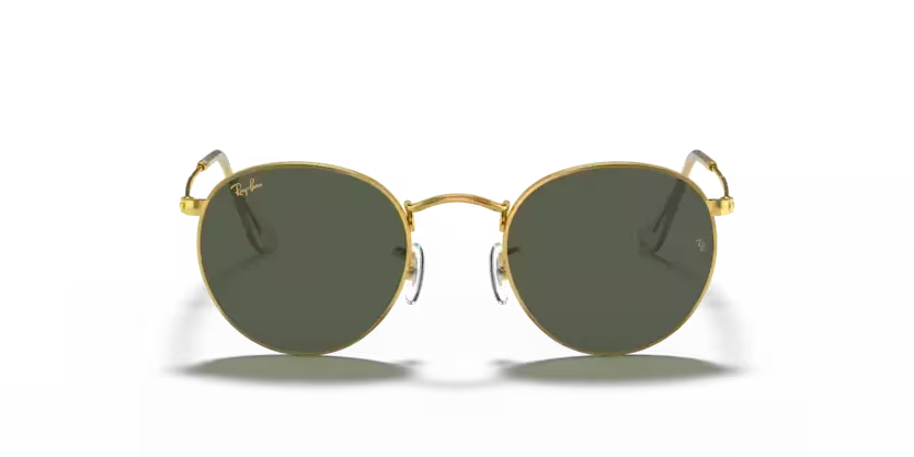 Ray-Ban | 3447 Round Metal | Gold Green Lense