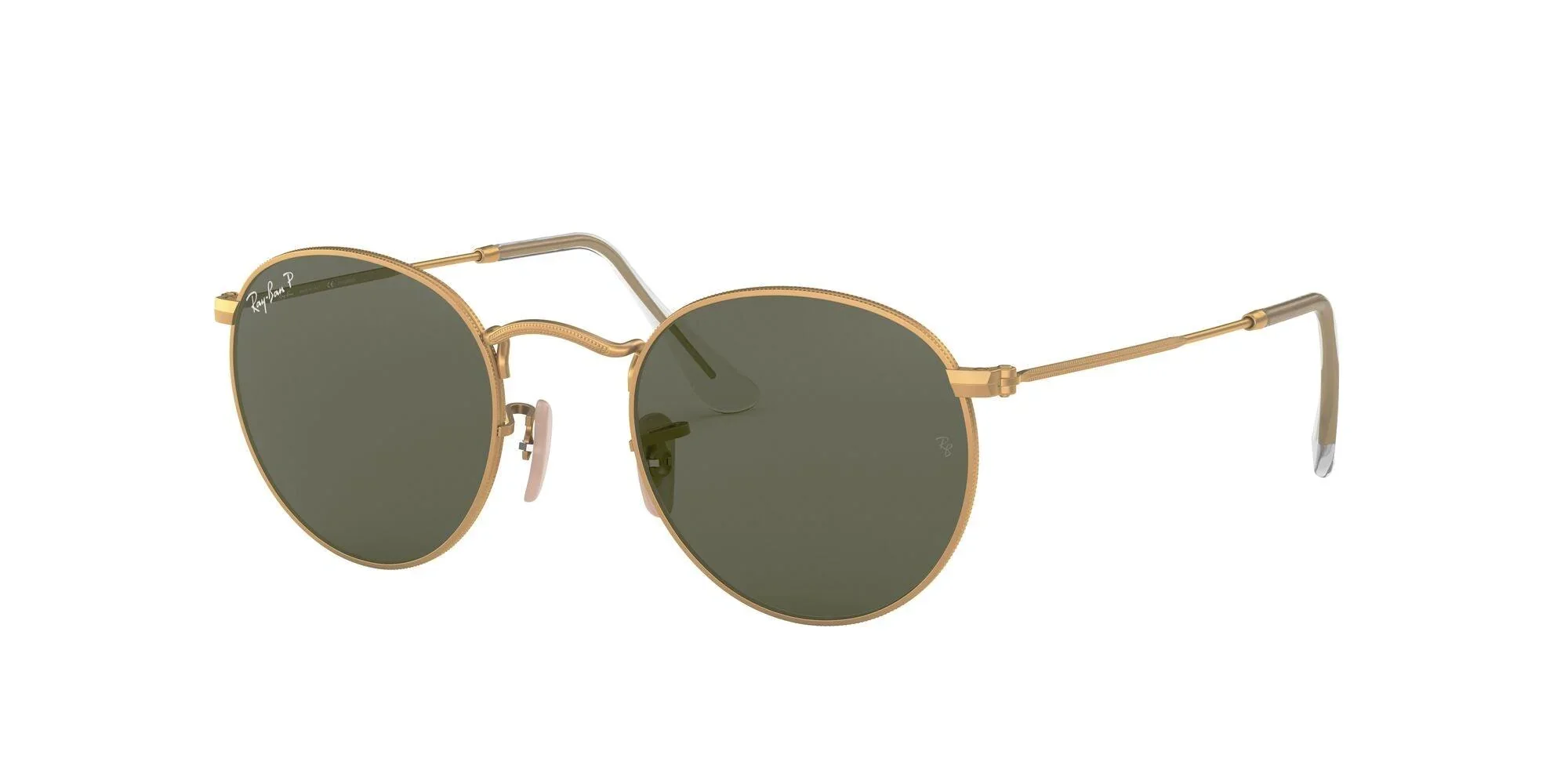 Ray-Ban | 3447 Round Metal | Matte Gold Polarised - Image 2