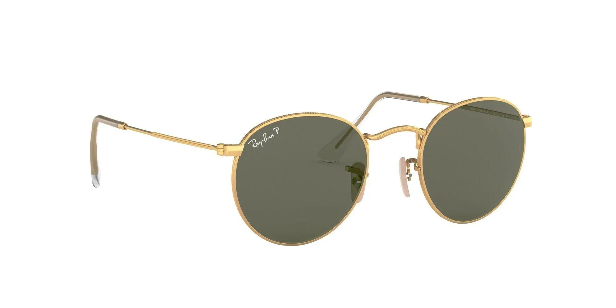 Ray-Ban | 3447 Round Metal | Matte Gold Polarised - Image 3