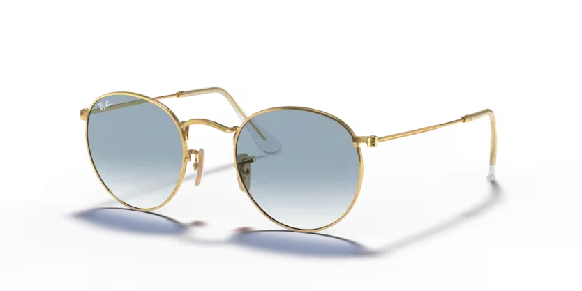 Ray-Ban | 3447N Round Metal | Arista Gold Light Blue - Image 2