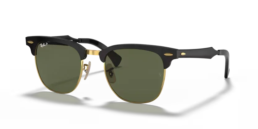 Ray-Ban | 3507 Clubmaster Aluminum | Black On Gold - Image 2