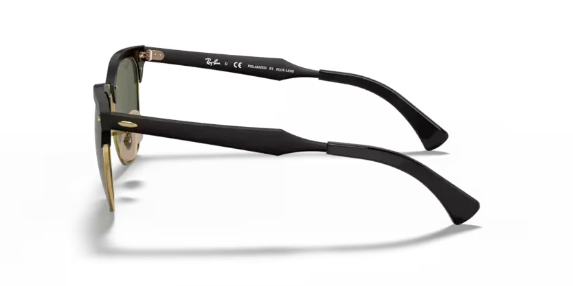 Ray-Ban | 3507 Clubmaster Aluminum | Black On Gold - Image 3