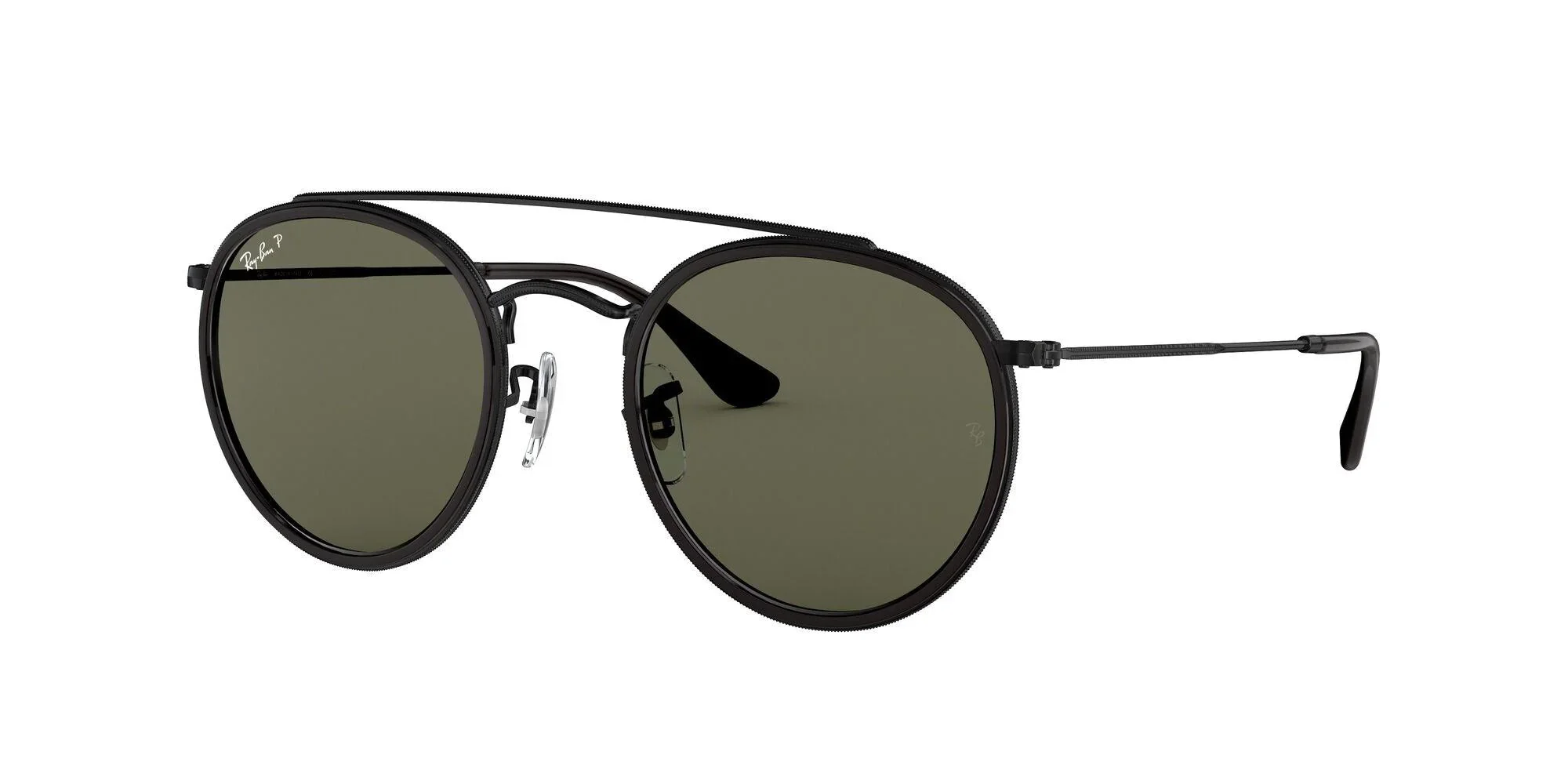Ray-Ban | 3647N Round Double Bridge | Black Polarised - Image 2