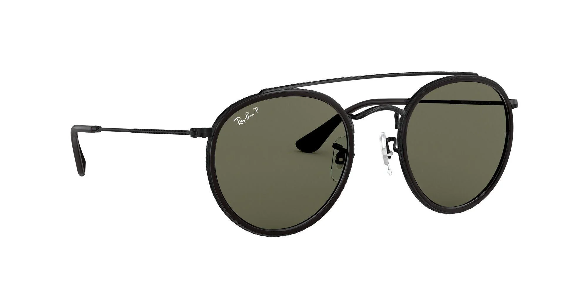 Ray-Ban | 3647N Round Double Bridge | Black Polarised - Image 3
