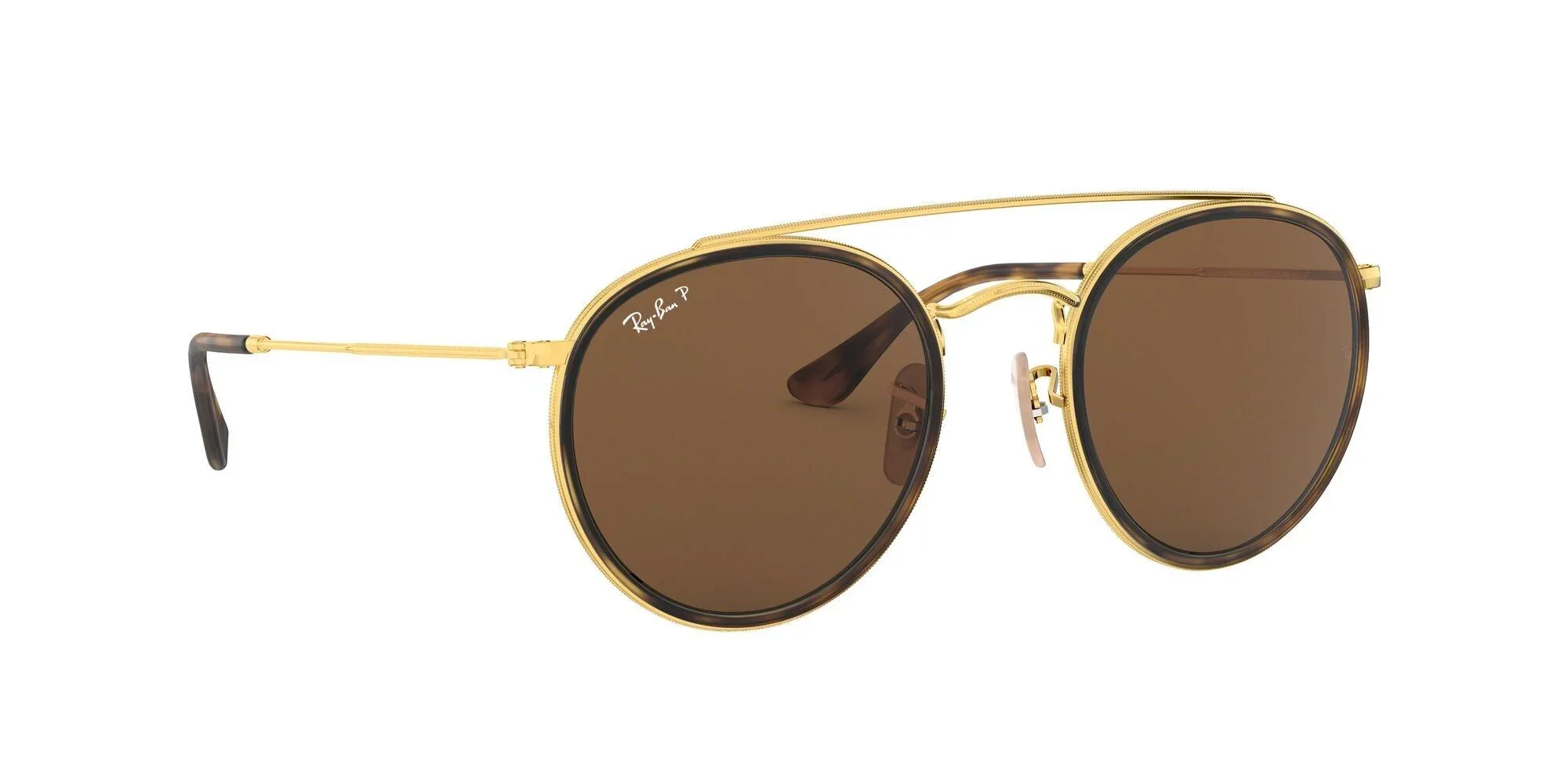 Ray-Ban | 3647N Round Double Bridge | Gold Polarised - Image 3