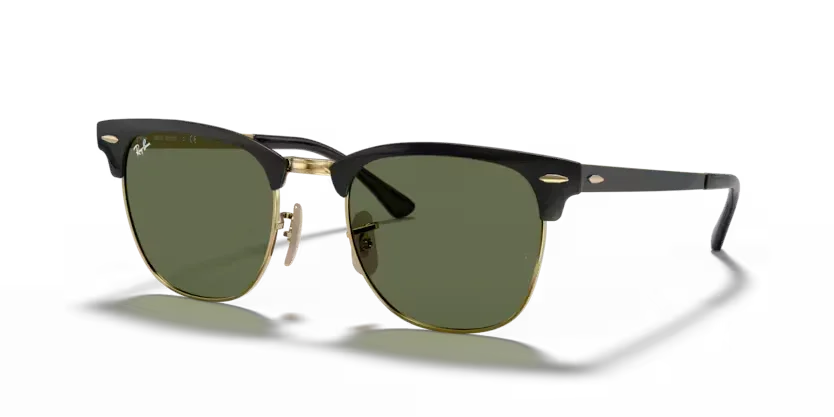 Ray-Ban | 3716 Clubmaster Metal |Black on Gold - Image 2