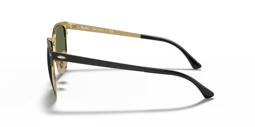 Ray-Ban | 3716 Clubmaster Metal |Black on Gold - Image 3