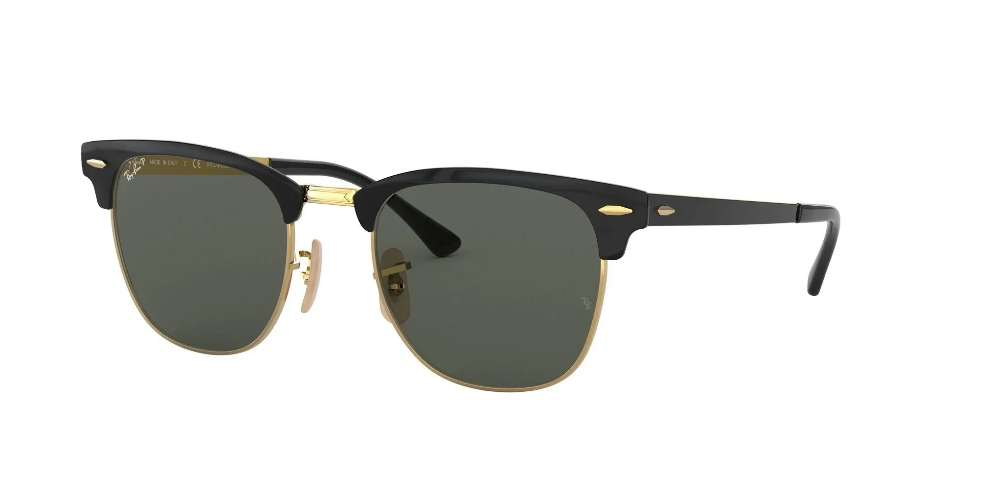 Ray-Ban | 3716 Clubmaster Metal | Gold Top Black Polarised - Image 2