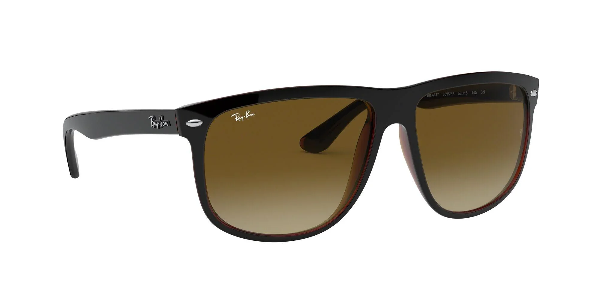 Ray-Ban | 4147 Boyfriend | Top Black on Brown - Image 3