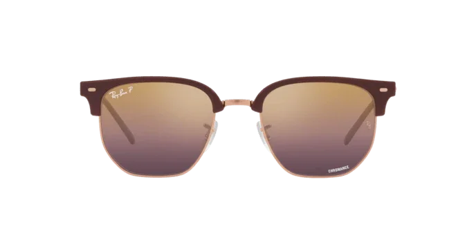 Ray-Ban | 3016F Clubmaster | Bordeaux On Rose Gold Polarised