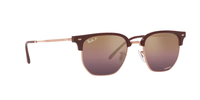 Ray-Ban | 3016F Clubmaster | Bordeaux On Rose Gold Polarised - Image 3