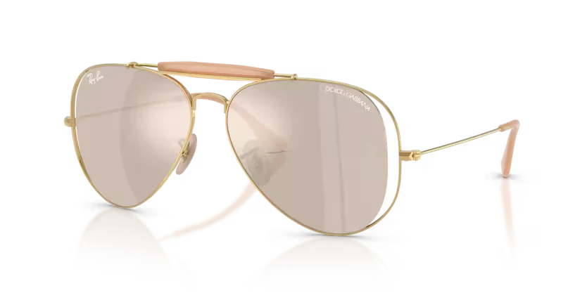 Ray-Ban Dolce Gabbana | RB3029M | Arista with Mirror White Gold - Image 2
