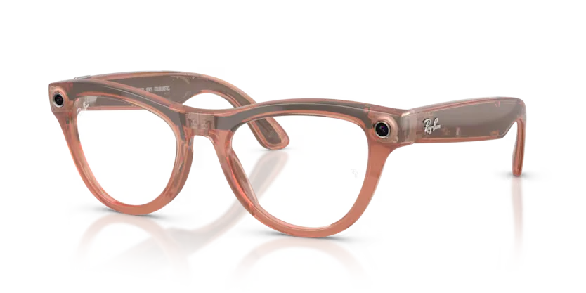 Ray- Ban Meta Gen 2 | RW4014 Skyler | Shiny Peach Transition Brown - Image 3