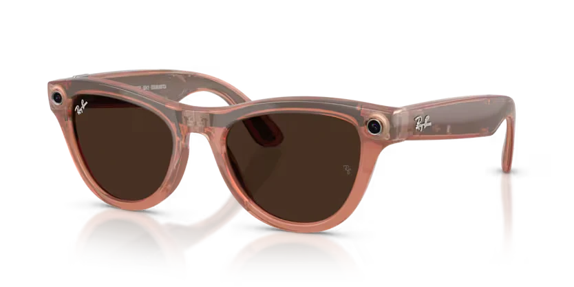 Ray- Ban Meta Gen 2 | RW4014 Skyler | Shiny Peach Transition Brown - Image 4