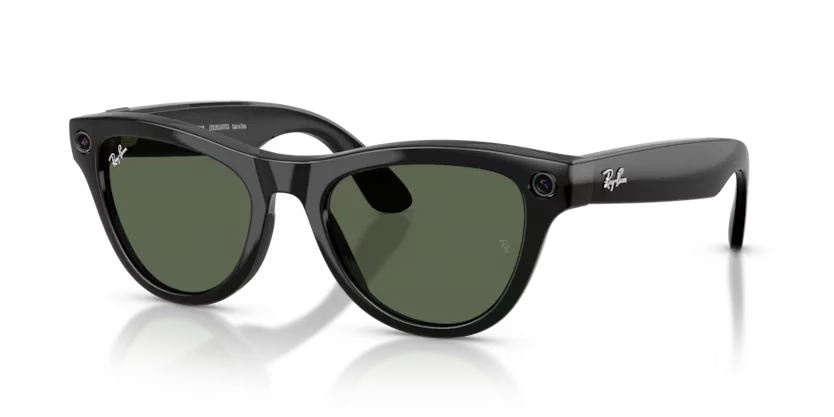 Ray-Ban Meta Gen 2 | RW4014 Skyler | Shiny Black G15 Green - Image 2