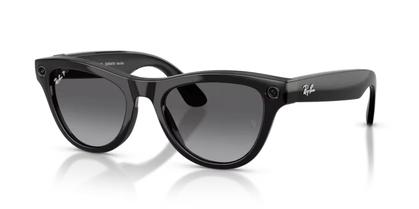 Ray-Ban Meta Gen 2 | RW4014 Skyler | Shiny Black Gradient Graphite Polarised - Image 2