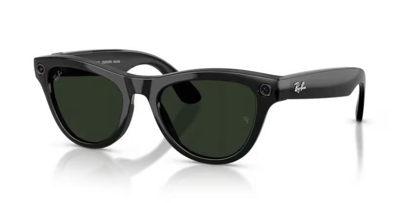 Ray-Ban Meta Gen 2 | RW4014 Skyler | Shiny Black Graphite Green Transitions - Image 4