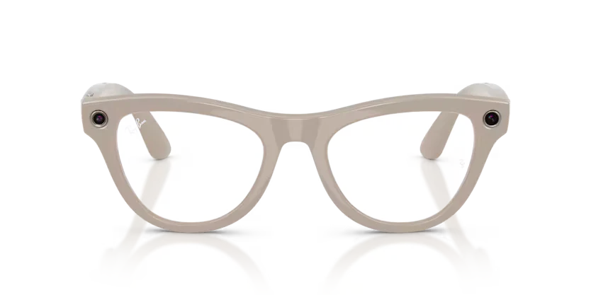 Ray-Ban Meta Gen 2 | RW4014 Skyler | Shiny Chalky Grey Transitions Sapphire